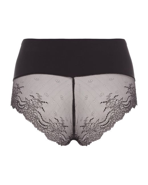 Spanx Black Lace Supersmooth Undie-Tectable Hi Hipster Briefs