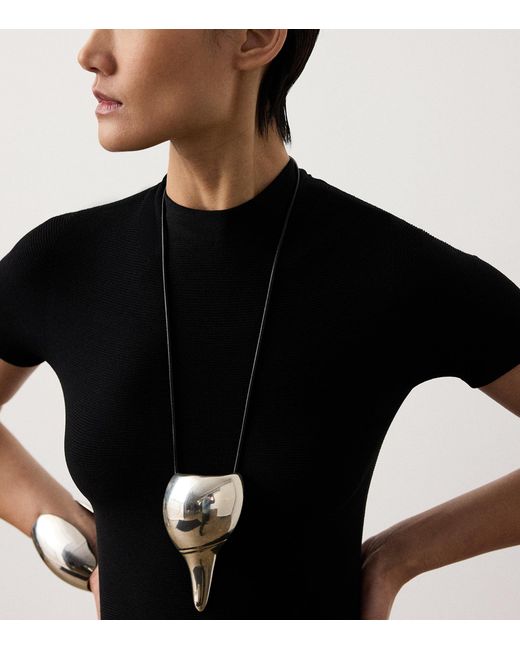 Ralph Lauren Black Mock-Neck Top