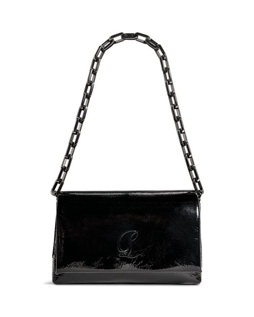 Christian Louboutin Black Loubi54 Small Leather Shoulder Bag