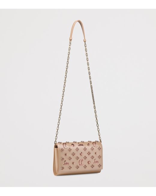 Christian Louboutin Brown Paloma Leather Clutch Bag