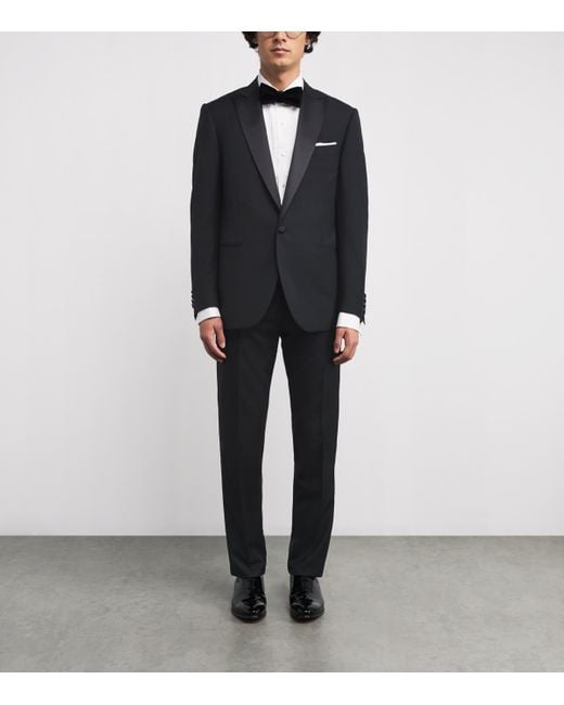 Corneliani Black Wool-Satin 2-Piece Tuxedo for men