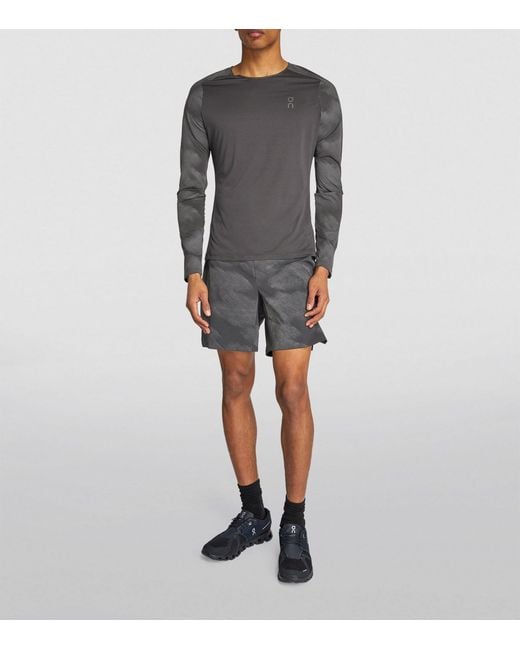 On Shoes Gray Lumos Performance Long-sleeve T-shirt for men