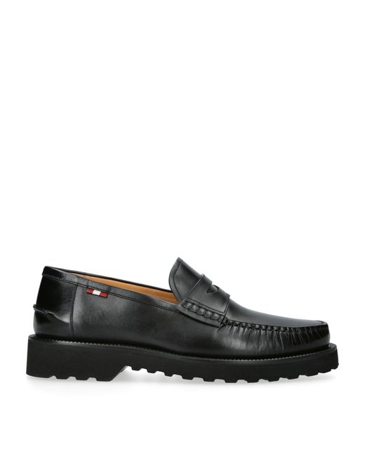 Bally Black Leather Noah Loafers for men