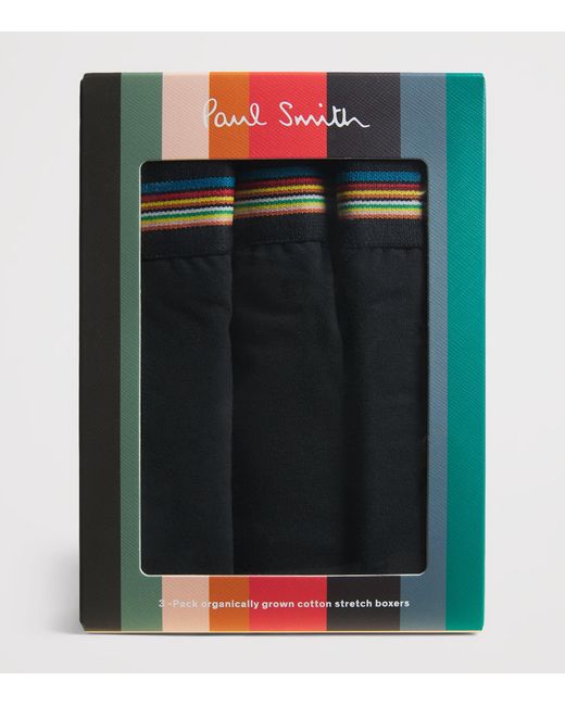 Paul Smith Black Stretch-Organic Cotton Trunks for men