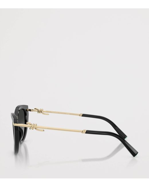 Tiffany & Co Black Acetate Cat Eye Tf4253 Sunglasses