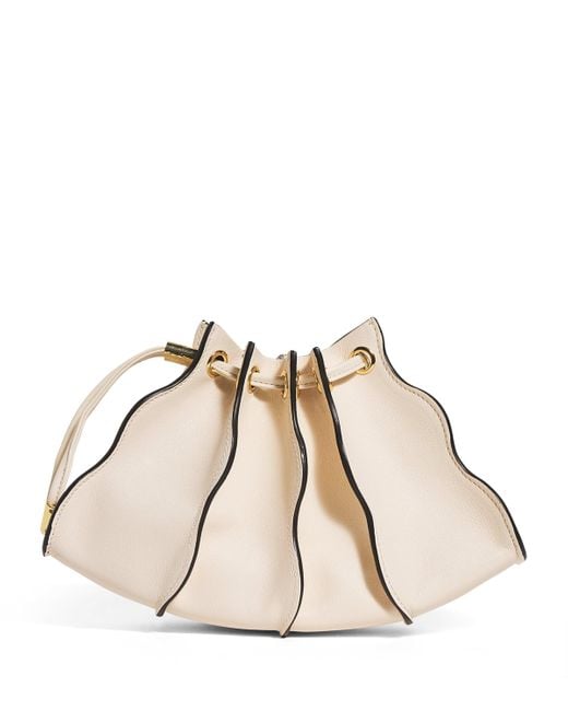 Ulla Johnson Natural Mini Pleated Adria Cross-Body Bag