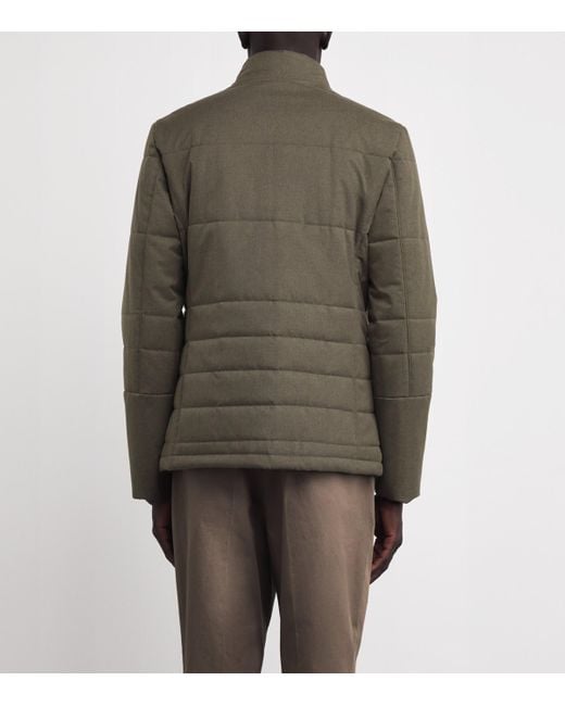 Pal Zileri Green Padded Jacket for men