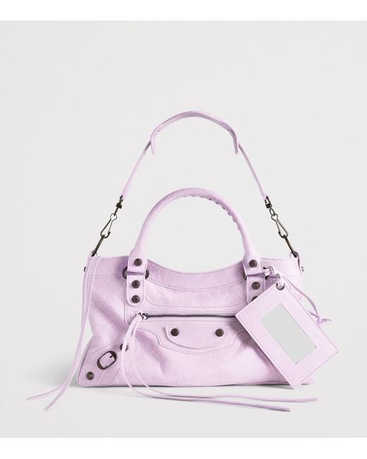 Balenciaga Purple Le City First Top-Handle Bag