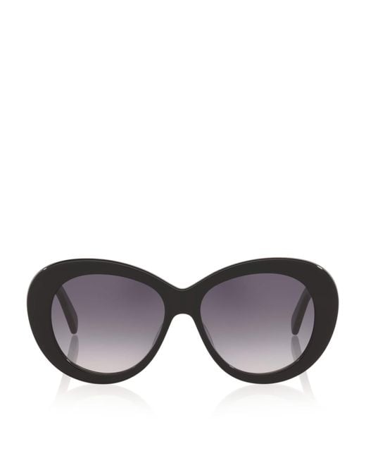 Céline Brown Acetate Triomphe Cl40317U Butterfly Sunglasses