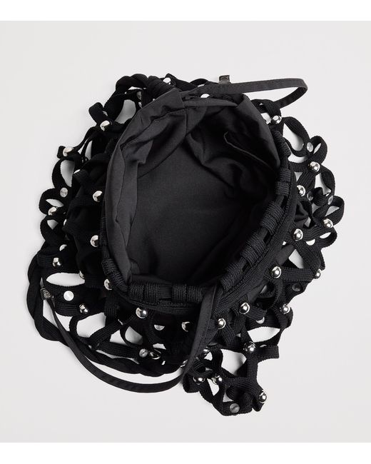 Sandro Black Studded Shoulder Bag