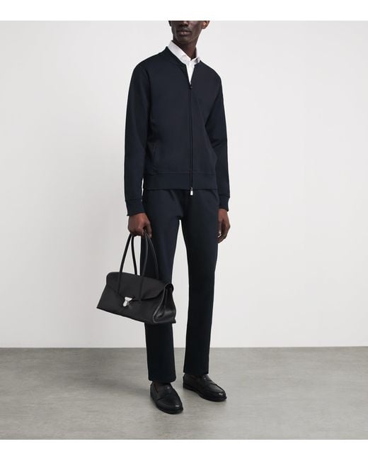 Corneliani Blue Cotton-Blend Jacket for men