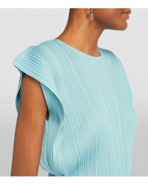Pleats Please Issey Miyake Blue Monthly Colors March Top