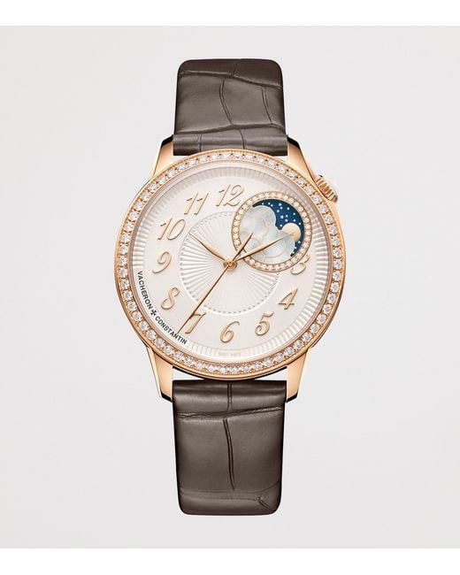 Vacheron Constantin Blue And Diamond Égérie Moon Phase Watch
