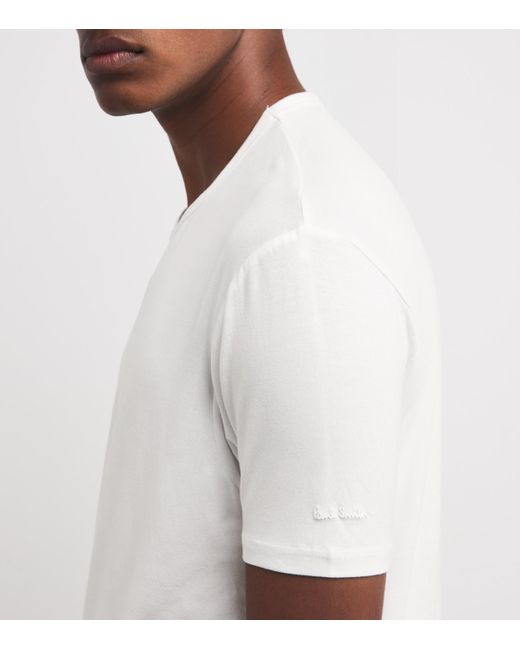 Paul Smith White Modal-Blend Crew-Neck T-Shirt for men