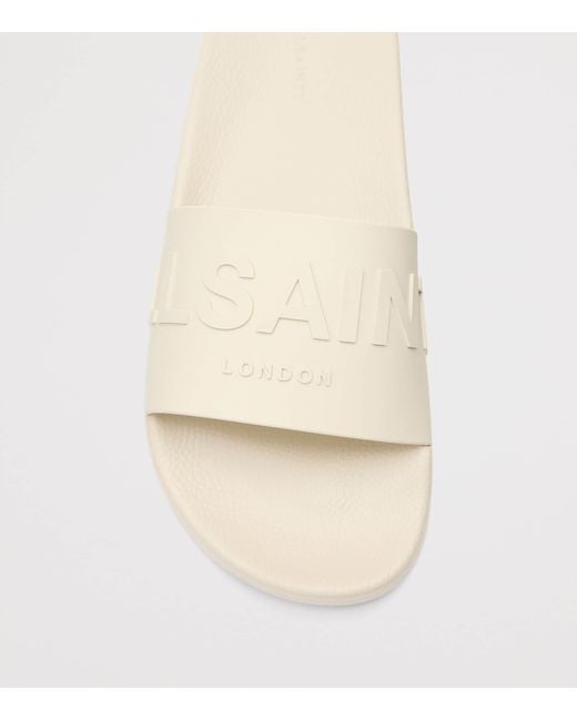 AllSaints Natural Logo Biggy Slides