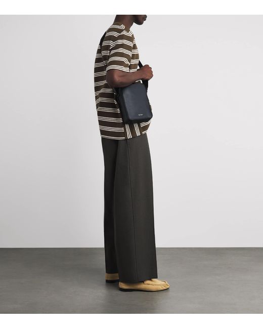 Paul Smith Black Leather Cross-Body Bag for men