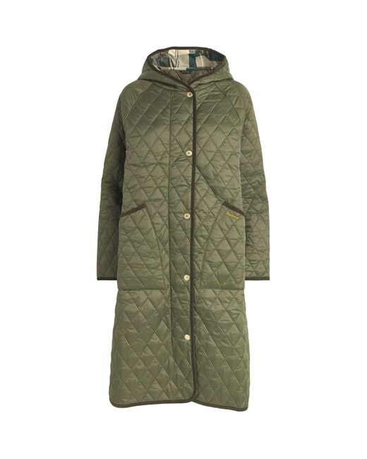 Barbour Green Quilted Harmby Coat