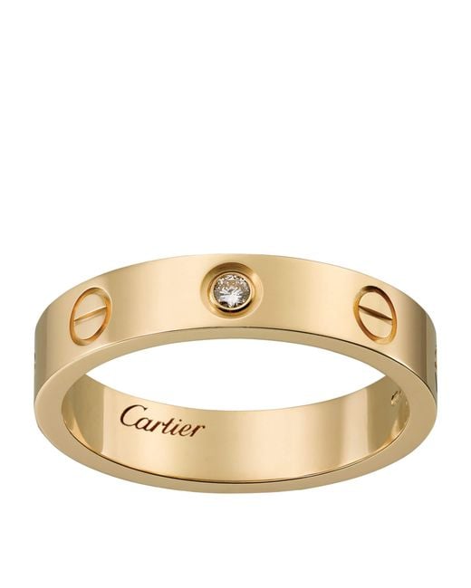 Cartier Metallic And Diamond Love Wedding Band