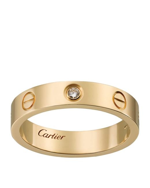 Cartier Metallic And Diamond Love Wedding Band