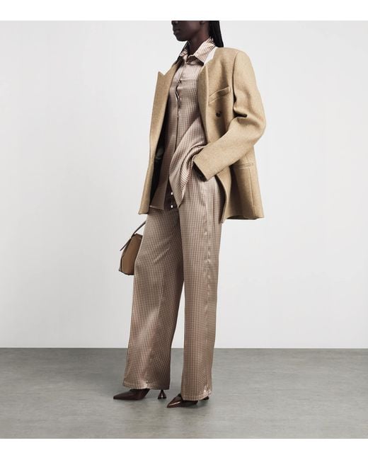 Kiton Natural Silk Printed Shirt