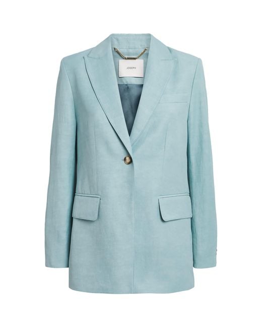 Joseph Blue Single-Button Rochd Blazer
