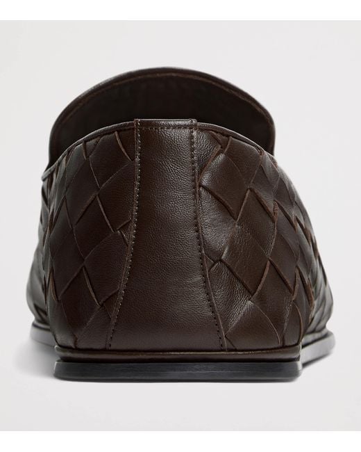 Bottega Veneta Brown Leather Sunday Loafers for men
