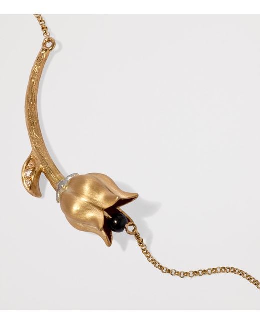 Annoushka Metallic And Spinel Tulips Chain Necklace