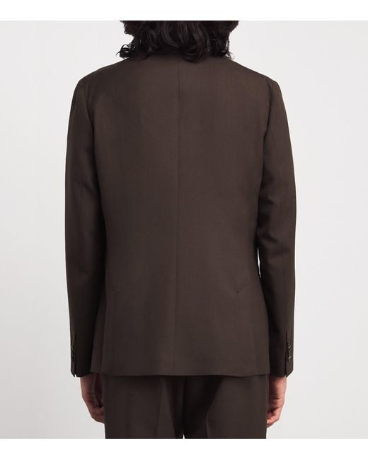Paul Smith Brown Wool Patch-Pocket Blazer for men