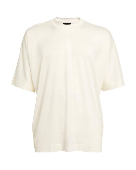 Emporio Armani White Crew-neck T-shirt for men
