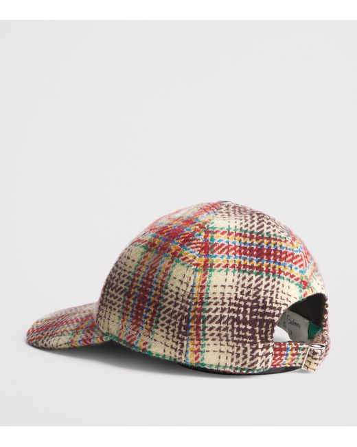God's True Cashmere Red X Joopiter Cashmere Tartan Balance Fincher Cap for men