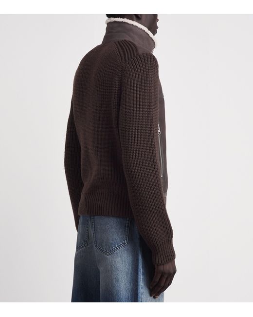 Mackage Brown Merino-Shearling Jonathan Jacket for men
