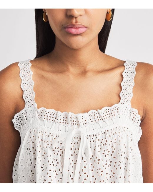 Ulla Johnson White Broderie Anglaise Isola Top