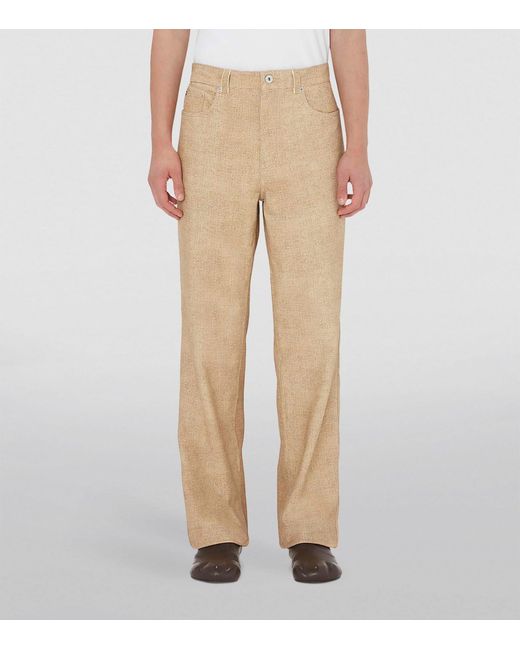 J.W. Anderson Natural Leather Straight-fit Trousers for men