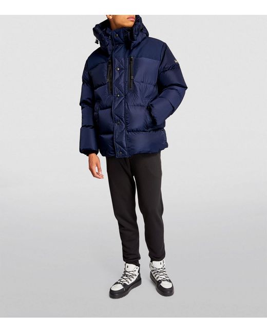 RLX Ralph Lauren Garson Hooded Puffer Jacket in Blue for Men Lyst