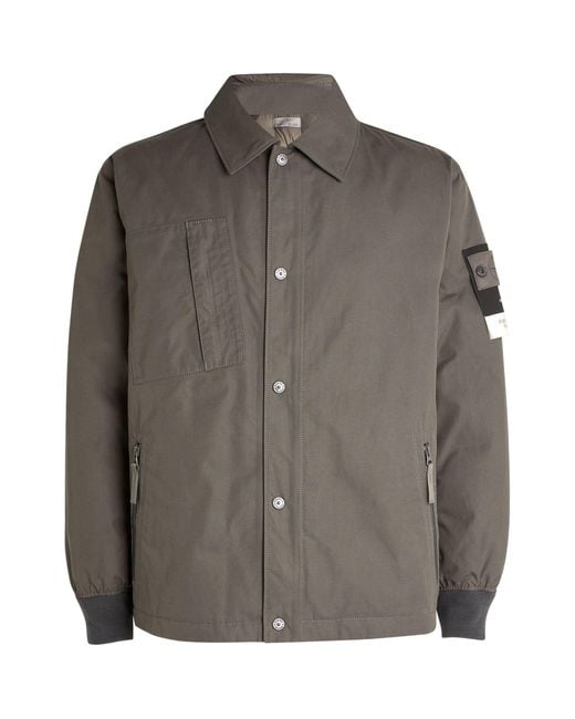 Stone Island Ghost Piece O-ventile Jacket in Grey for Men | Lyst UK