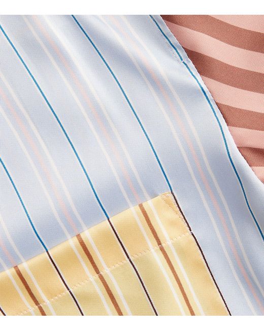 Weekend by Maxmara White Patchwork Striped Shirt