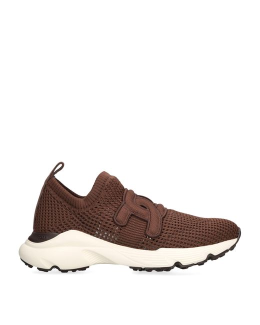 Tod's Brown Sport Run 54C Calzino Sneaker