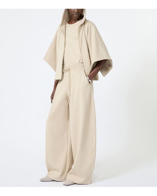 Max Mara Natural Jersey Drawstring Sweatpants