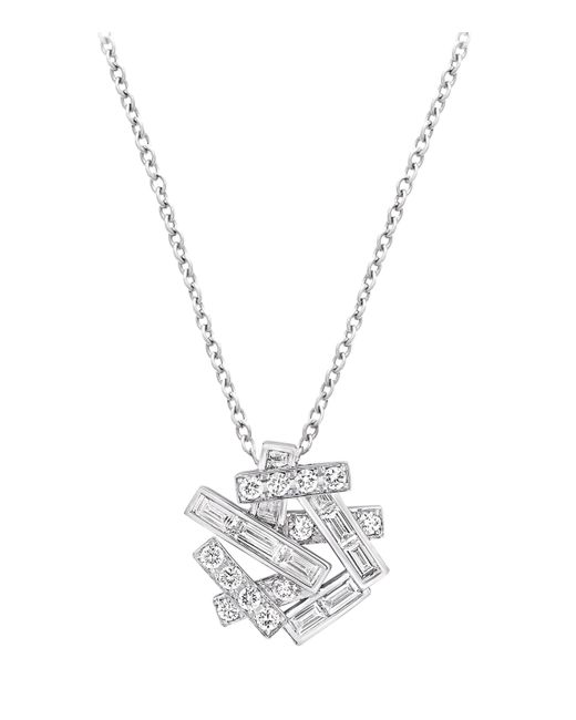 Graff White And Diamond Threads Pendant Necklace