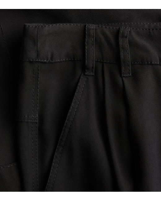 MAX&Co. Black Twill Cargo Trousers
