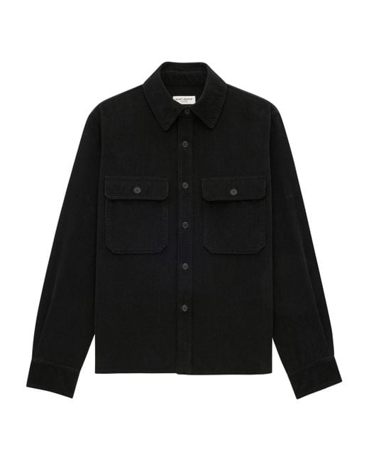 Saint Laurent Black Cotton Shirt for men