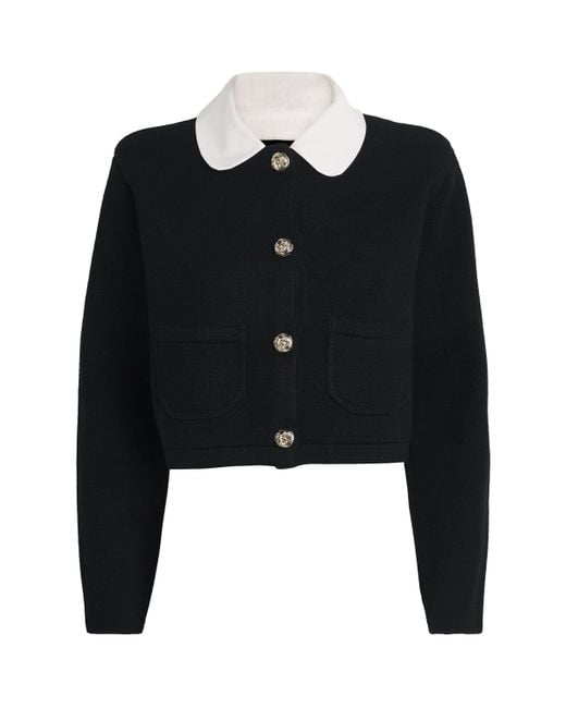 Claudie Pierlot Black Collared Cardigan