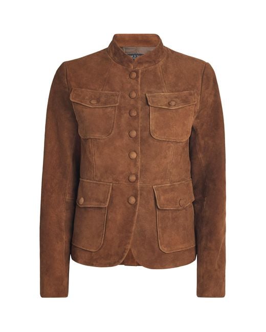 Rag & Bone Brown Suede Mercer Blazer