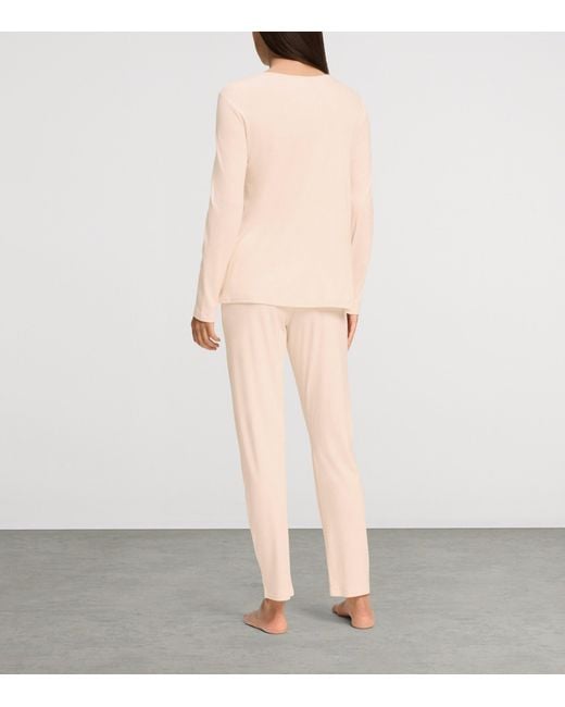 Hanro Pink Tyra Pyjama Set
