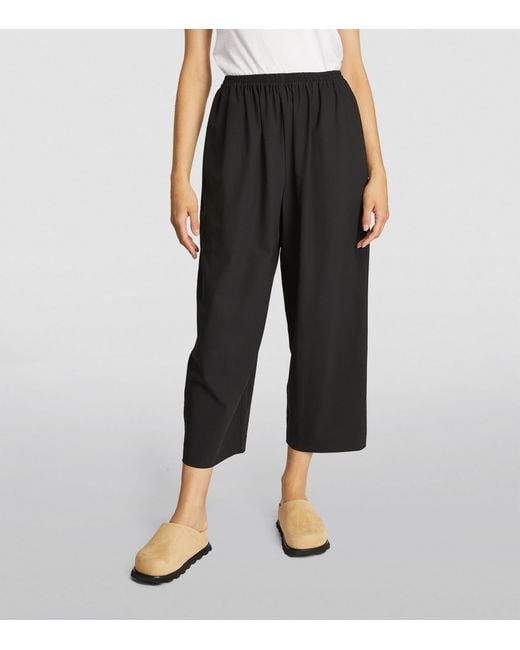 Eskandar Black Wool Japanese Trousers