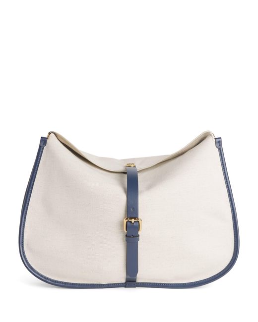 Etro Natural Canvas Pony Tote Bag