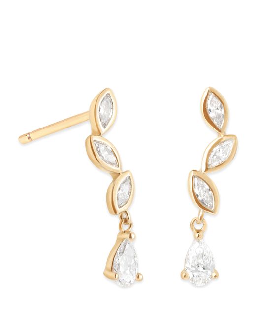 Astrid & Miyu Metallic And Diamond Earrings