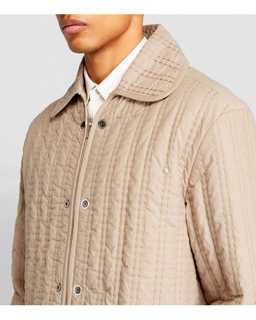 Craig Green Natural Quilted Embroidered Jacket for men
