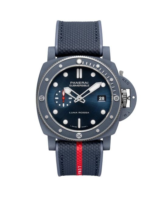 Panerai Blue Ti-Ceramitech Submersible Quarantaquattro Luna Rossa Watch for men