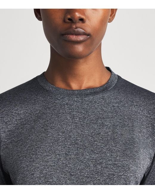 On Shoes Gray Train Flex Crop T-Shirt